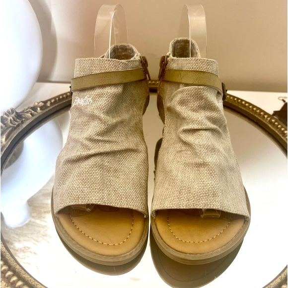 NWOT TAN BLOWFISH BOHEMIAN SIZE ZIP SANDAL SIZE 6.5 - Picture 3 of 5